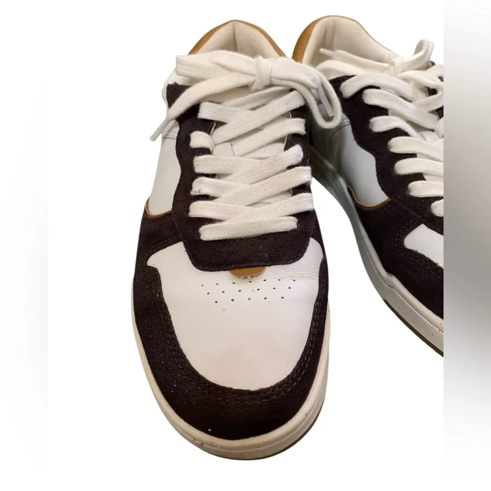 Madewell Court Sneakers Calf Hair, Leather, Suede - Espresso Bean Animal Print